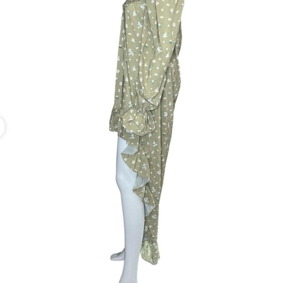 NWT We Wore What Hi Lo Dress Polka-Dot Floral Size Medium - Picture 4 of 6